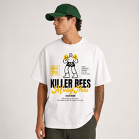 Camiseta Blanca Oversize Muay Thai - Ocho armas, una sola mente