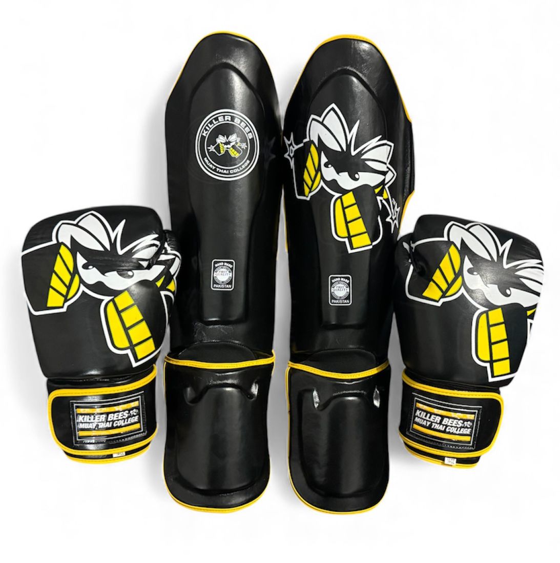 Kit Killer Bees Guantes Espinilleras