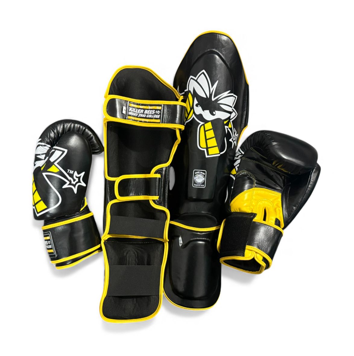 Kit Killer Bees Guantes Espinilleras