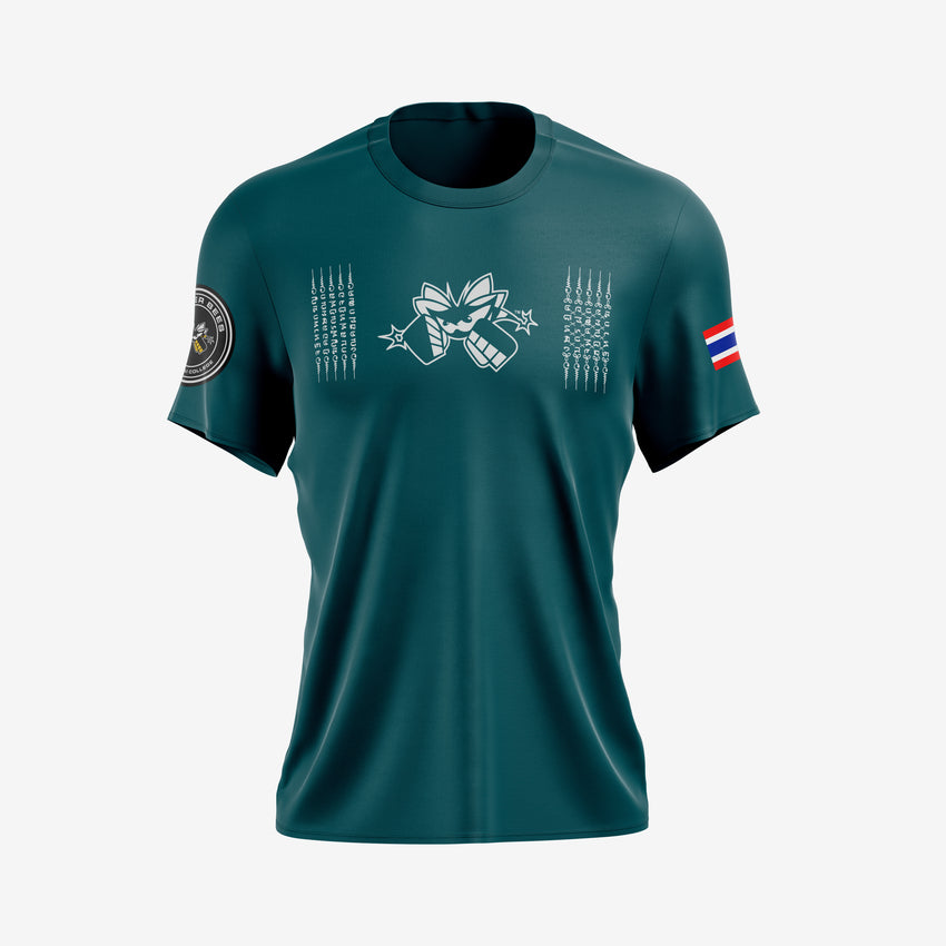 Camiseta Killer Bees – Yant Tiger Edition Teal Green / Verde Esmeralda