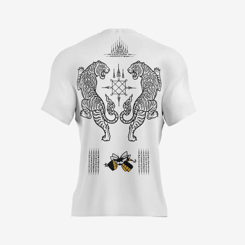 Camiseta Killer Bees – Yant Tiger Edition (White)