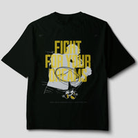 Camiseta Oversize "Fight For Your Dreams"